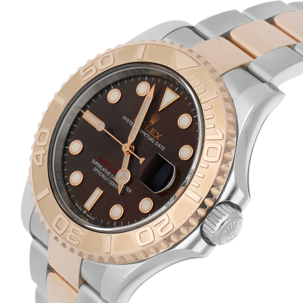 Reloj Rolex para caballero/unisex modelo Oyster Perpetual Date Yacht-Master vistas en oro rosa 18 kilates.