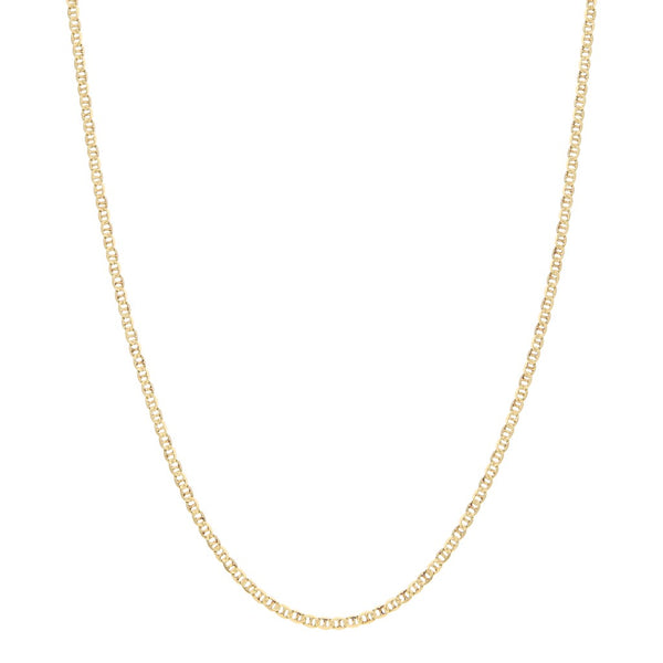 Collar eslabón nudo marino en oro amarillo 14 kilates.