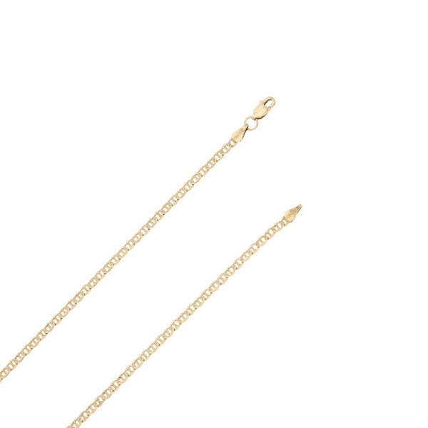 Collar eslabón nudo marino en oro amarillo 14 kilates.