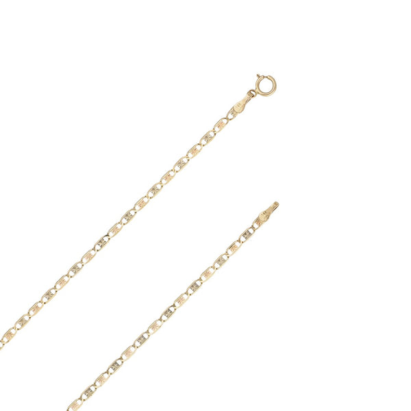 Collar eslabón nudo marino en oro amarillo 14 kilates.