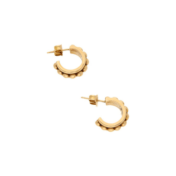 Broqueles diseño especial en oro amarillo 14 kilates.