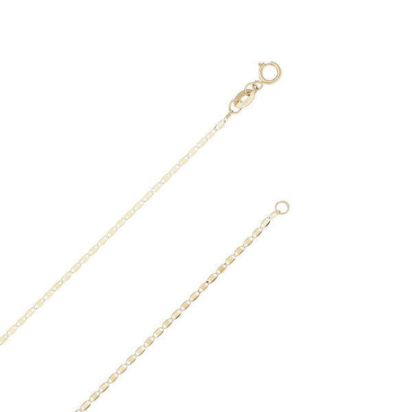 Collar eslabón nudo marino en oro amarillo 14 kilates.