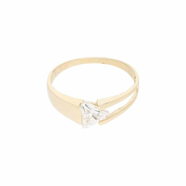 Anillo diseño especial con sintéticos en oro amarillo 14 kilates.
