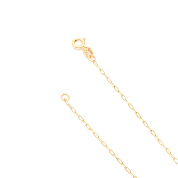 Pulsera eslabón cruzado en oro amarillo 14 kilates.