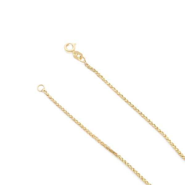 Pulsera eslabón tejido en oro amarillo 14 kilates.
