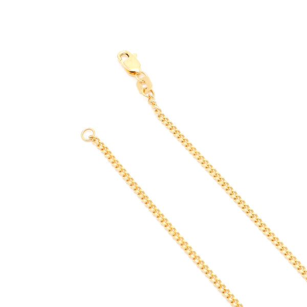Pulsera eslabón barbado en oro amarillo 14 kilates.
