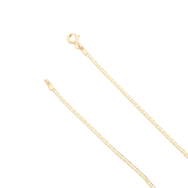 Pulsera eslabón nudo marino en oro amarillo 14 kilates.