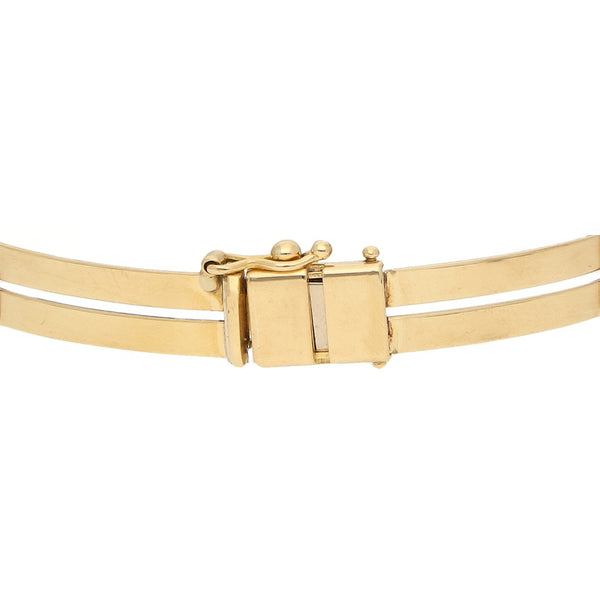 Pulsera eslabón articulado en oro amarillo 18 kilates.