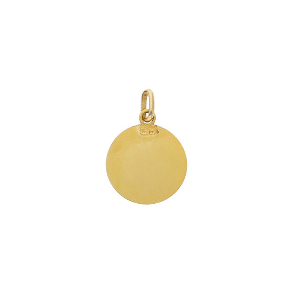 Dije diseño especial motivo madona en oro amarillo 18 kilates.