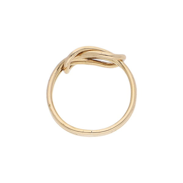 Anillo calado en oro amarillo 14 kilates.