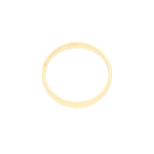 Argolla lisa en oro amarillo 14 kilates.