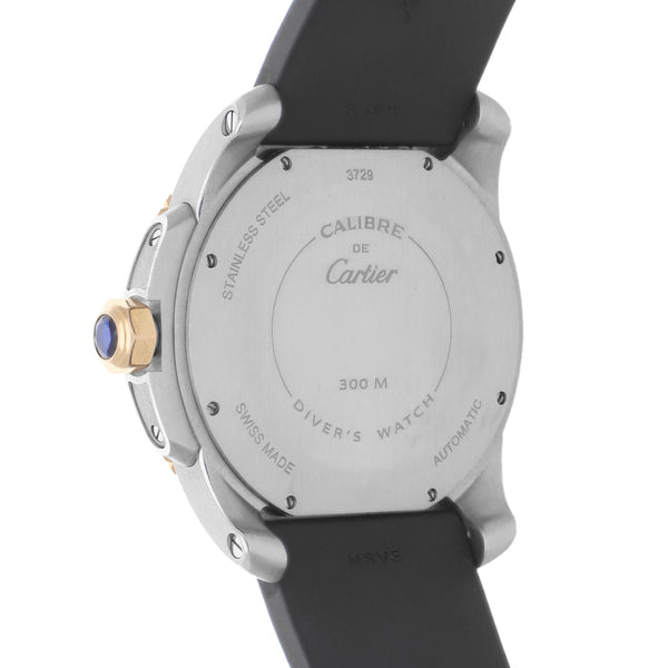 Reloj Cartier para caballero modelo Calibre de Cartier Diver bisel en oro rosa 18 kilates.