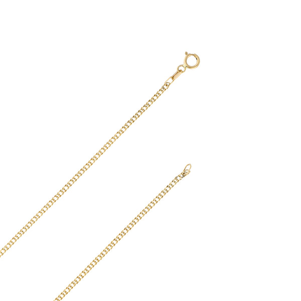 Collar eslabón tejido en oro amarillo 14 kilates.