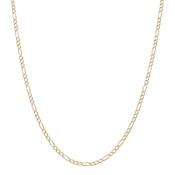 Collar de tres eslabones por uno en oro amarillo 14 kilates.