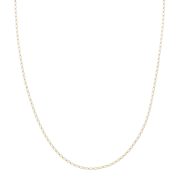 Collar eslabón encontrado en oro amarillo 14 kilates.