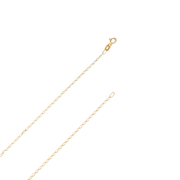 Collar eslabón encontrado en oro amarillo 14 kilates.