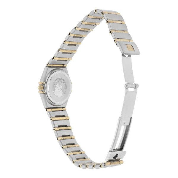 Reloj Omega para dama modelo Constellation vistas oro amarillo 18 kilates.