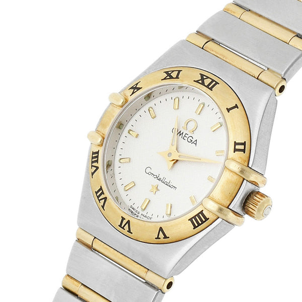 Reloj Omega para dama modelo Constellation vistas oro amarillo 18 kilates.