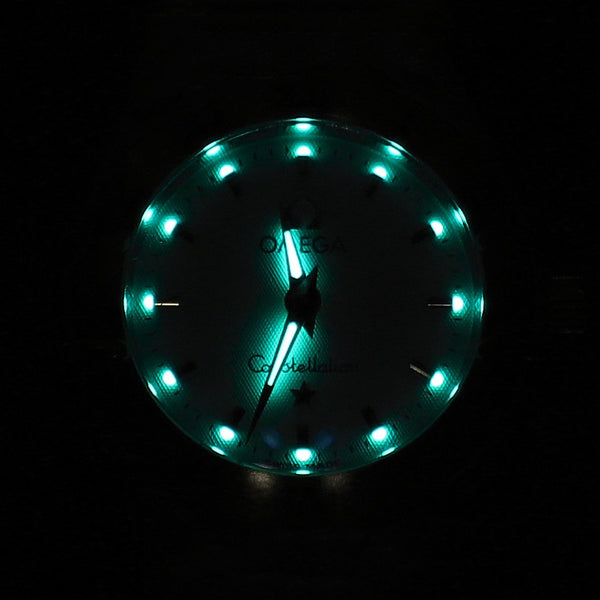 Reloj Omega para dama modelo Constellation vistas oro amarillo 18 kilates.