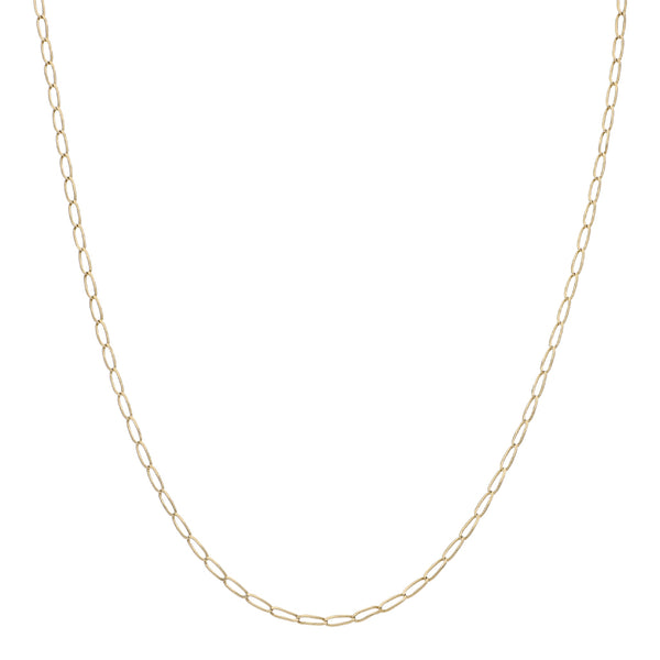 Collar eslabón encontrado en oro amarillo 14 kilates.