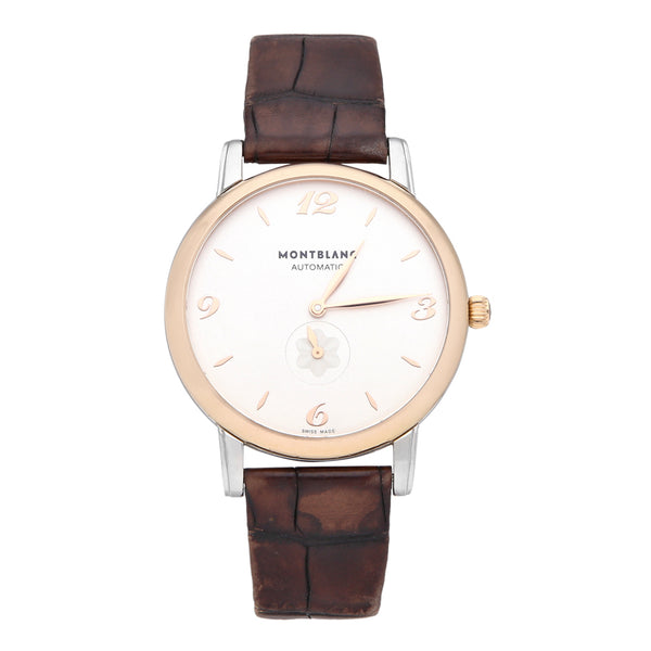 Reloj Montblanc para caballero modelo Meisterstück vistas oro rosa 18 kilates.
