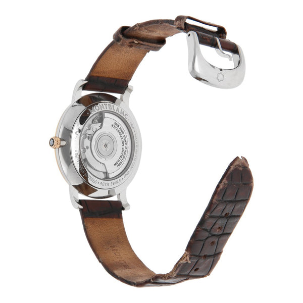 Reloj Montblanc para caballero modelo Meisterstück vistas oro rosa 18 kilates.