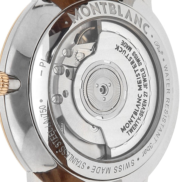 Reloj Montblanc para caballero modelo Meisterstück vistas oro rosa 18 kilates.