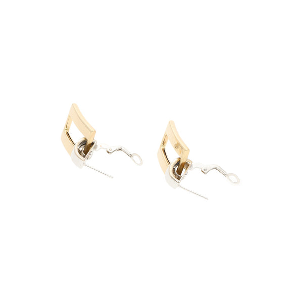 Arete diseño especial en oro dos tonos 14 kilates.