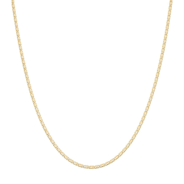 Collar eslabón nudo egipcio en oro amarillo 14 kilates.