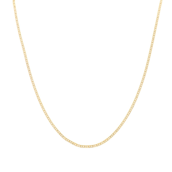 Collar eslabón nudo marino en oro amarillo 14 kilates.