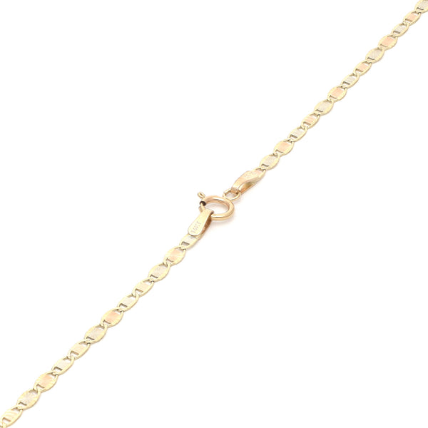 Collar eslabón nudo marino en oro amarillo 14 kilates.
