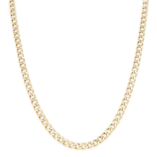 Collar eslabón encontrado en oro amarillo 14 kilates.