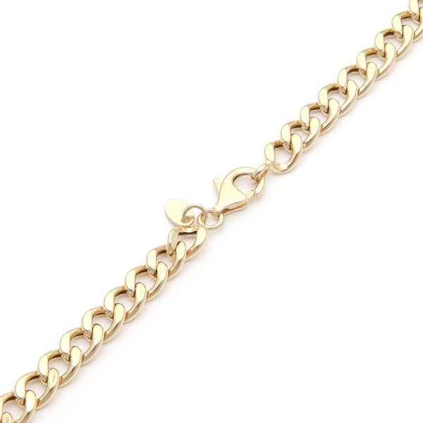 Collar eslabón encontrado en oro amarillo 14 kilates.