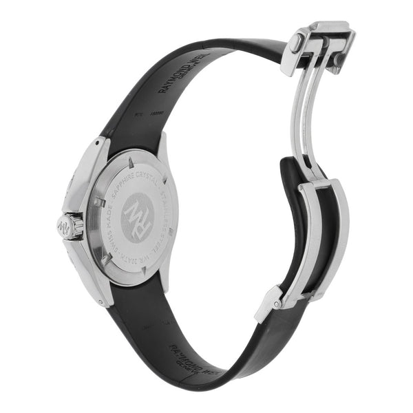 Reloj Raymond Weil para caballero en acero inoxidable y caucho