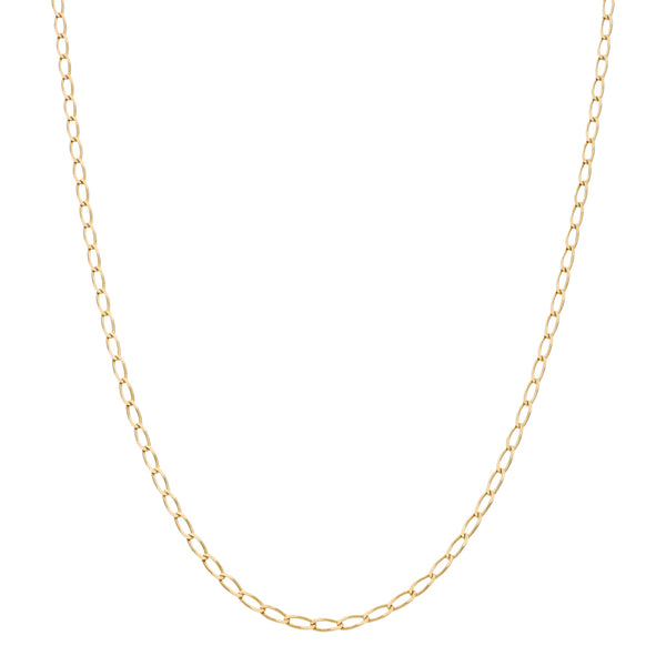 Collar eslabón encontrado en oro amarillo 14 kilates.
