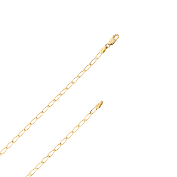 Collar eslabón encontrado en oro amarillo 14 kilates.