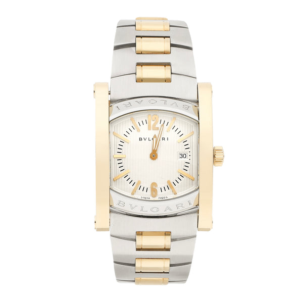 Reloj Bvlgari para caballero modelo Assioma vistas en oro amarillo 18 kilates.