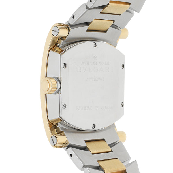 Reloj Bvlgari para caballero modelo Assioma vistas en oro amarillo 18 kilates.