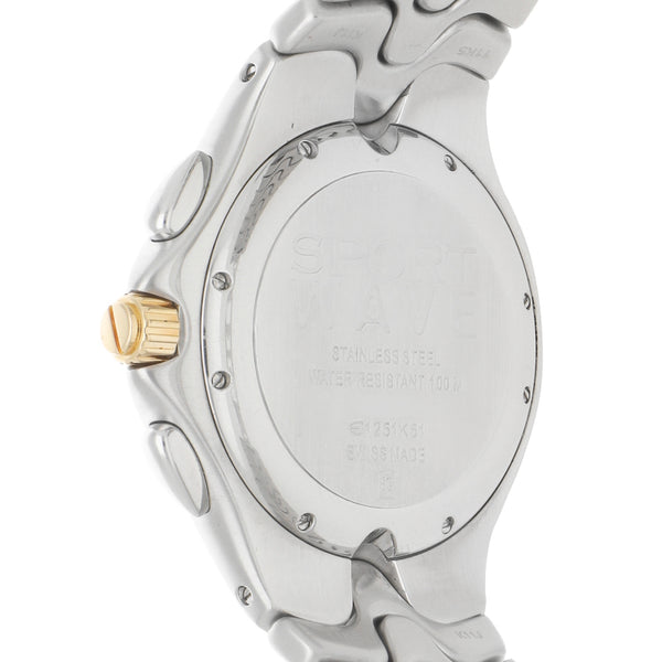 Reloj Ebel para caballero modelo Sportwave con bisel en oro amarillo 18 kilates.