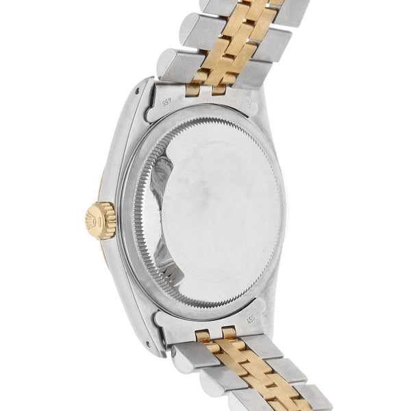 Reloj Rolex para caballero modelo Oyster Perpetual DateJust vistas en oro amarillo 18 kilates.