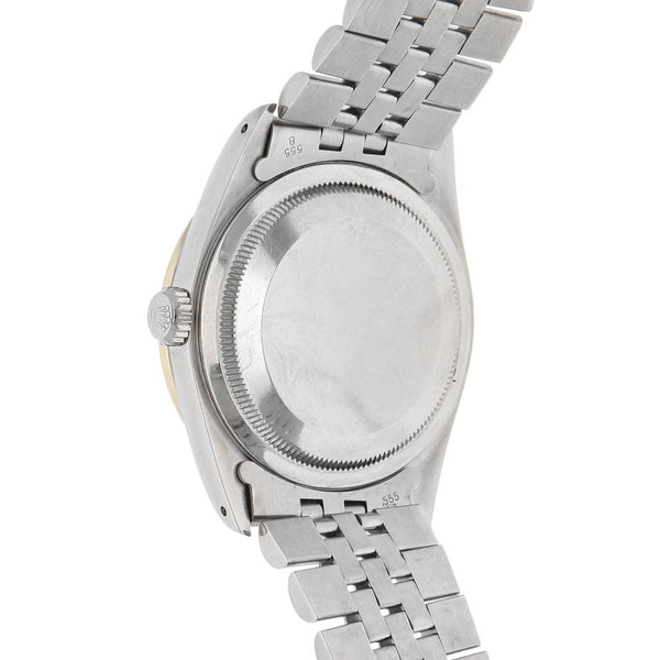 Reloj Rolex para caballero modelo Oyster Perpetual DateJust bisel en oro blanco 18 kilates.