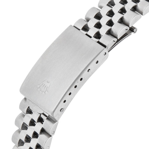 Reloj Rolex para caballero modelo Oyster Perpetual DateJust bisel en oro blanco 18 kilates.