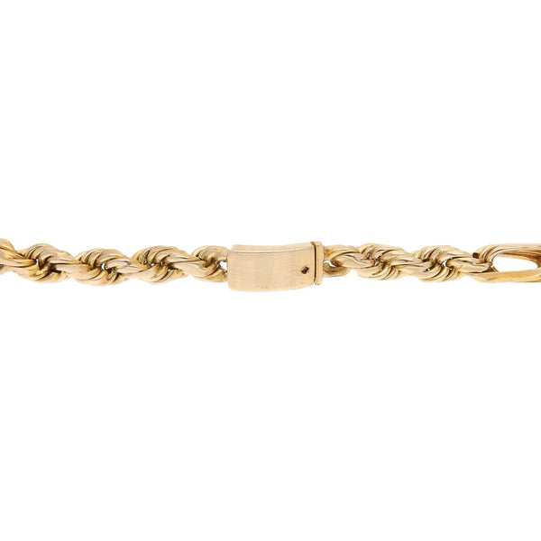 Pulsera eslabón combinado en oro amarillo 14 kilates.