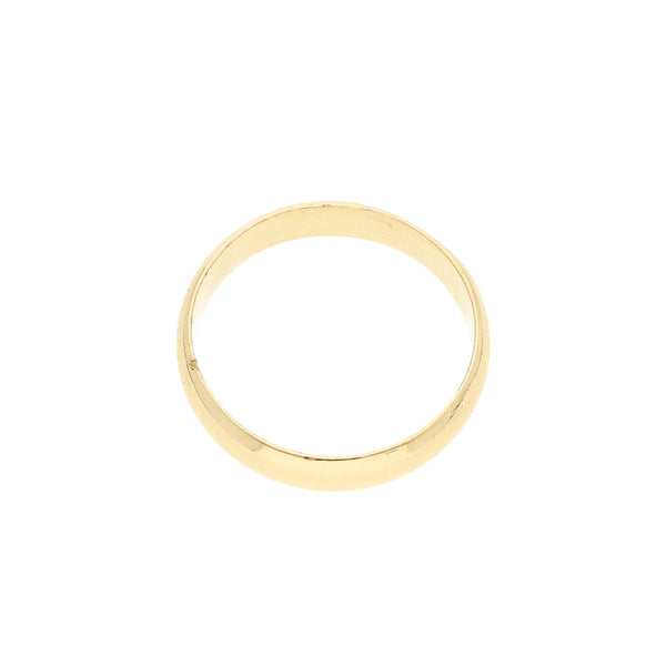 Argolla lisa en oro amarillo 18 kilates.