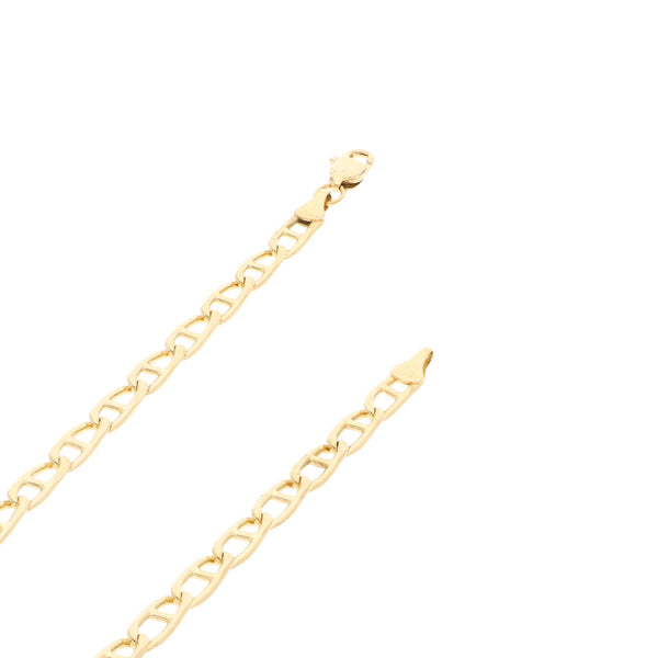 Collar eslabón nudo marino en oro amarillo 14 kilates.