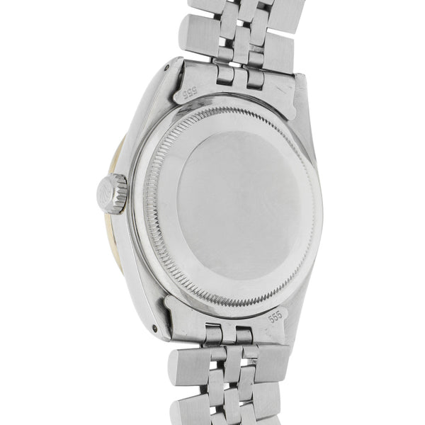 Reloj Rolex para caballero/unisex modelo Oyster Perpetual DateJust bisel en oro blanco 18 kilates.