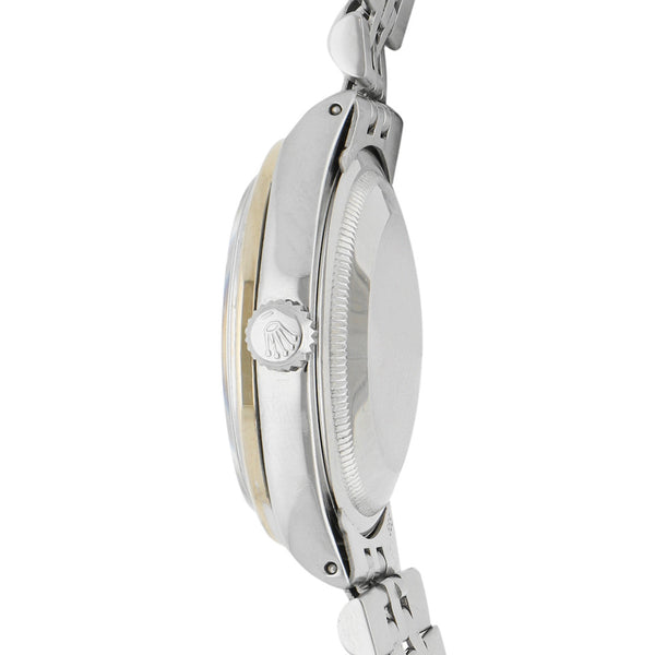 Reloj Rolex para caballero/unisex modelo Oyster Perpetual DateJust bisel en oro blanco 18 kilates.