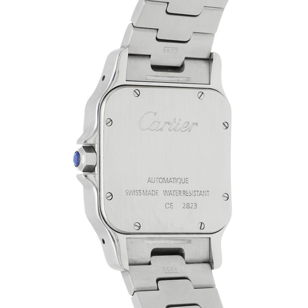 Reloj Cartier para caballero modelo Santos Galbée vistas en oro amarillo 18 kilates.