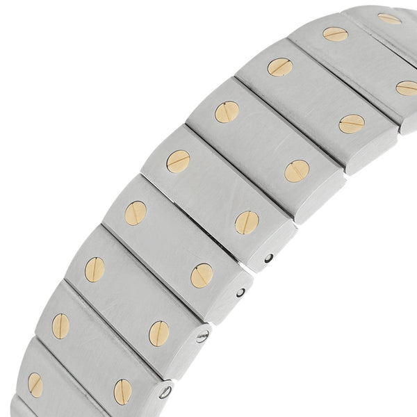 Reloj Cartier para caballero modelo Santos Galbée vistas en oro amarillo 18 kilates.