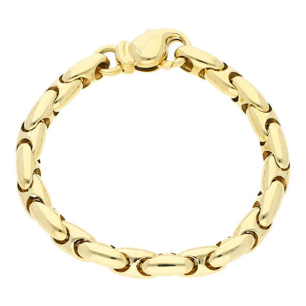 Pulsera eslabón nudo marino en oro amarillo 18 kilates.